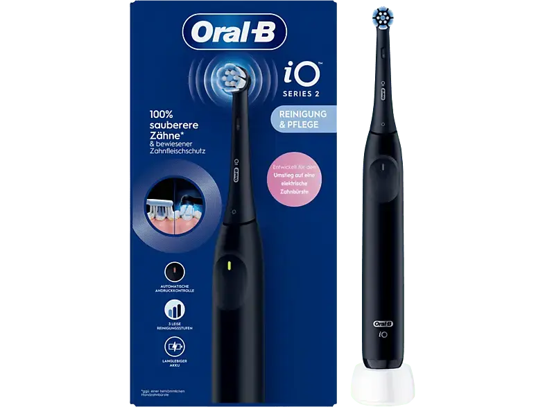 Oral-B iO Series 2, Elektrische Zahnbürste Night Black