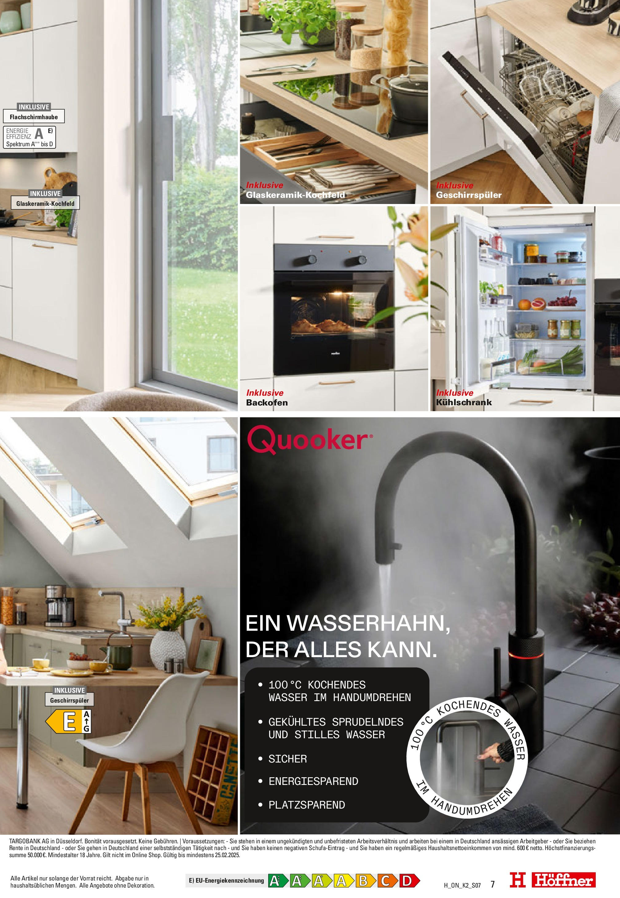 Höffner - Fürth, In Der Schmalau 4 (ab 12.02.2025) zum Blättern | Seite: 7 | Produkte: Geschirrspüler, Kühlschrank, Wasser, Backofen