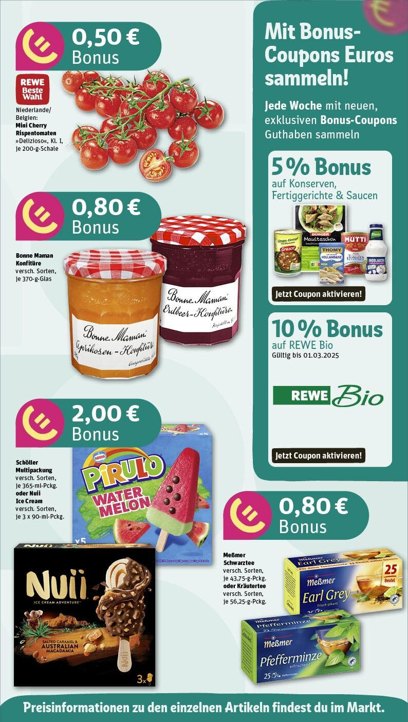 Rewe Prospekt 	 (ab 17.02.2025) zum Blättern » Angebote | Seite: 5 | Produkte: Messmer, Burger, Knoblauch, Maultaschen