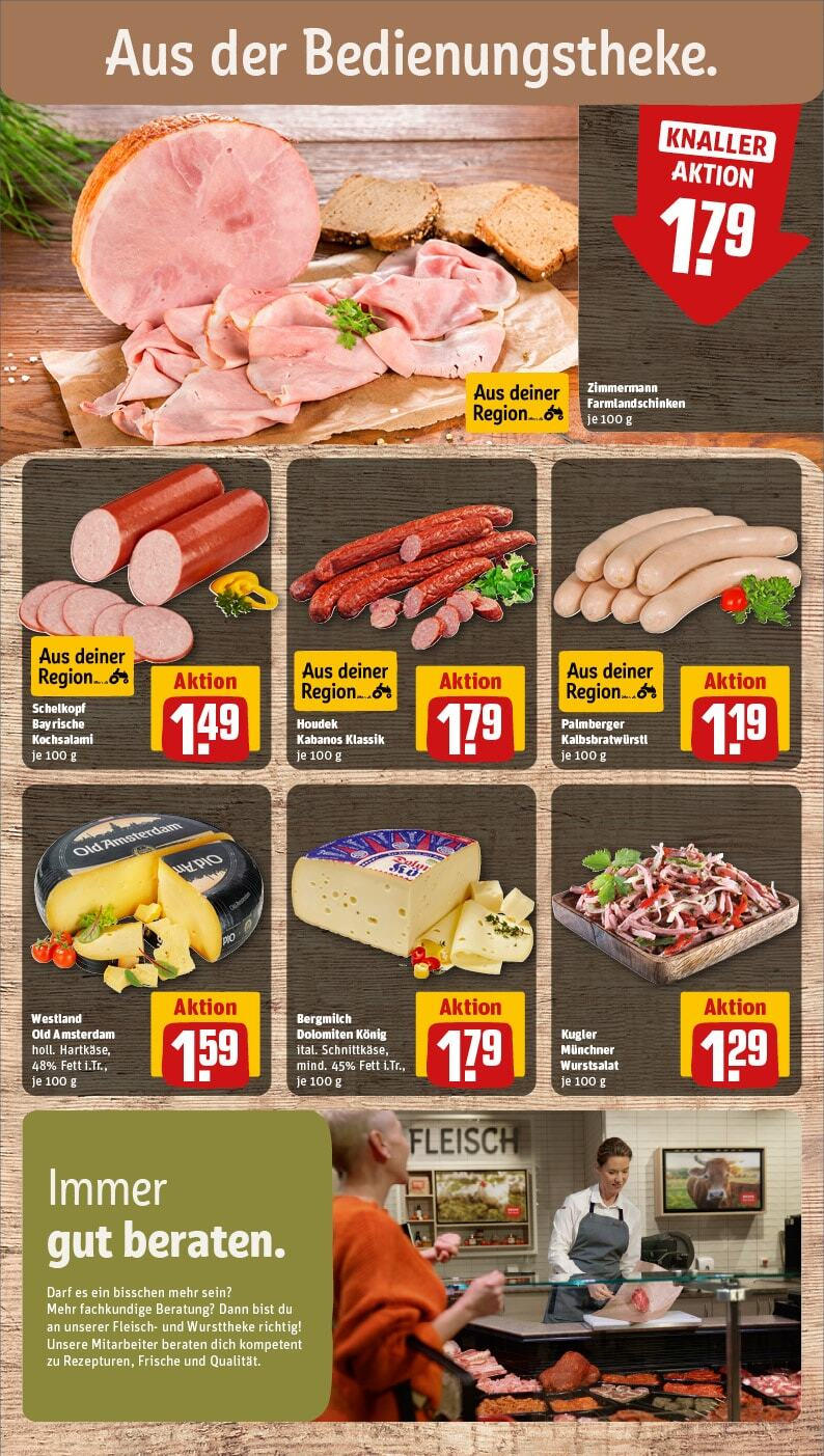 Rewe - Berg, Perchastraße 3 (ab 17.02.2025) zum Blättern » Angebote | Seite: 13 | Produkte: Schinken, Fleisch