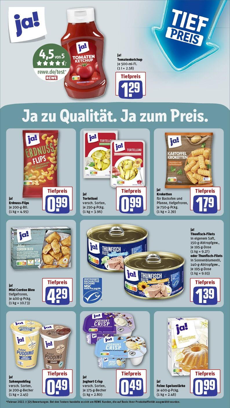 Rewe Prospekt 	 (ab 17.02.2025) zum Blättern » Angebote | Seite: 18 | Produkte: Joghurt, Pudding, Backofen, Sahne