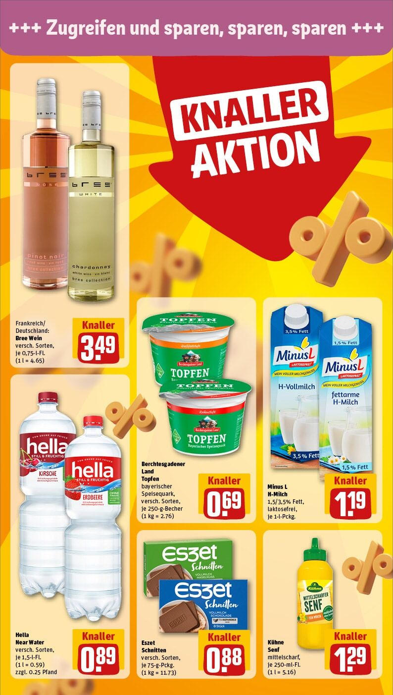 Rewe - Aachen, Lütticher Straße 1 (ab 17.02.2025) zum Blättern » Angebote | Seite: 14 | Produkte: Schokolade, Bree, Hella, Wein