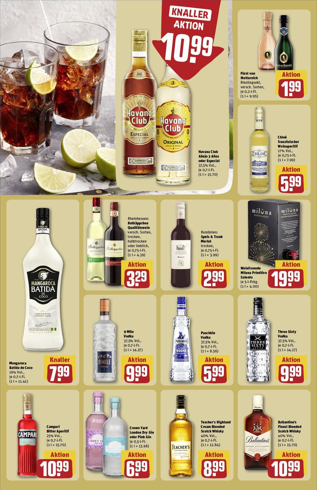 Rewe - Rewe: Wochenangebote (ab 16.02.2025) zum Blättern » Angebote | Seite: 26 | Produkte: Havana club, Campari, Merlot, Rotkäppchen