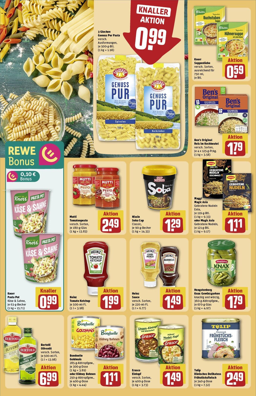 Rewe - Rewe: Wochenangebote (ab 16.02.2025) zum Blättern » Angebote | Seite: 24 | Produkte: Heinz ketchup, Pasta, Nudeln, Ketchup