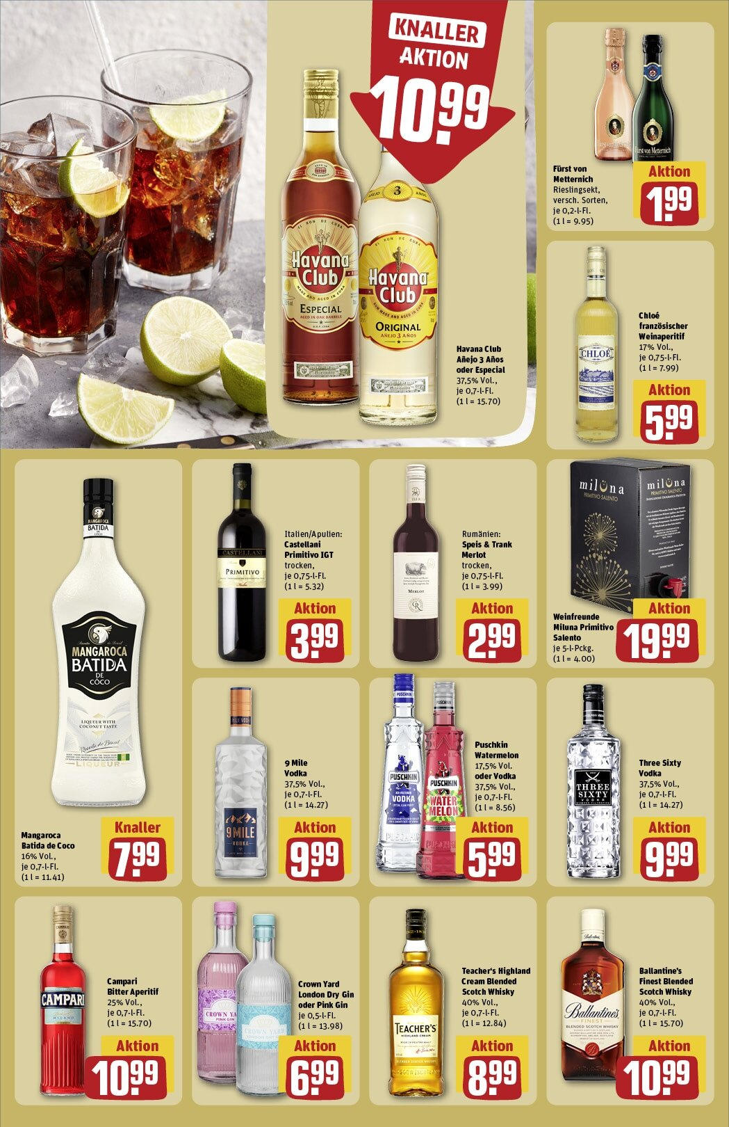 Rewe - Pegnitz, Nürnberger Straße, e 20 (ab 17.02.2025) zum Blättern » Angebote | Seite: 24 | Produkte: Havana club, Merlot, Batida de coco, Vodka