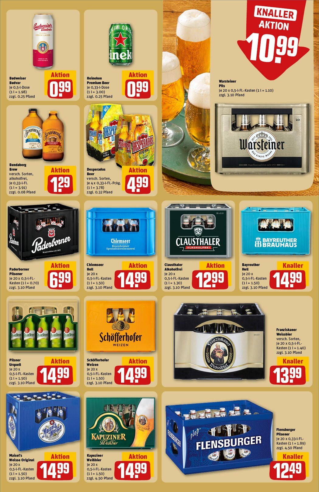 Rewe - Rewe: Wochenangebote (ab 16.02.2025) zum Blättern » Angebote | Seite: 21 | Produkte: Franziskaner, Heineken, Warsteiner, Desperados