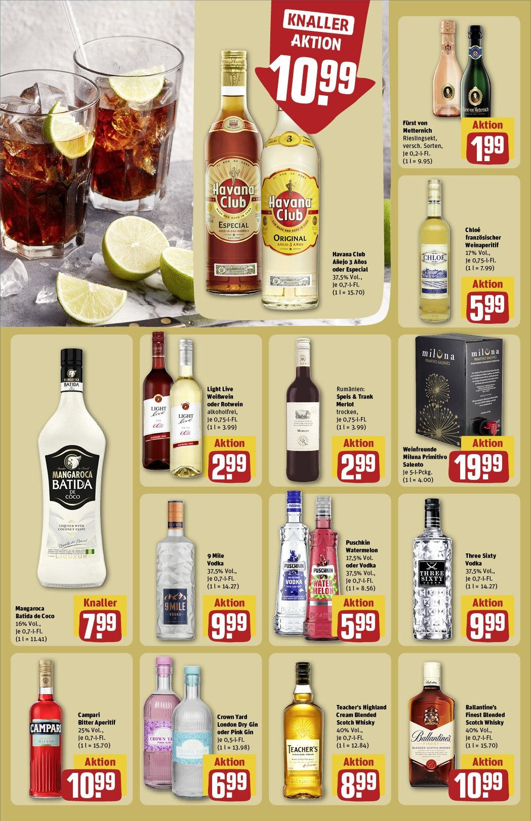 Rewe - Rewe: Wochenangebote (ab 16.02.2025) zum Blättern » Angebote | Seite: 22 | Produkte: Whisky, Campari, Batida de coco, Gin