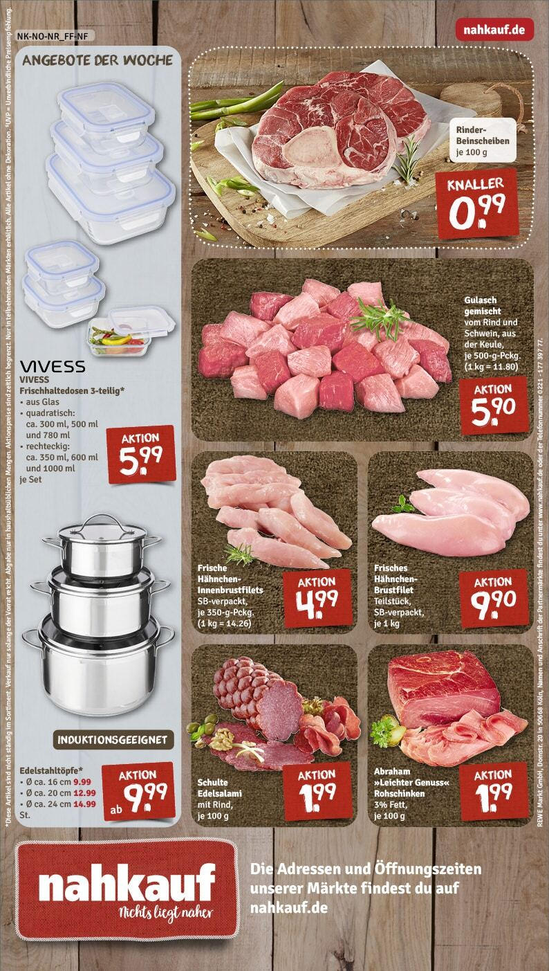 Rewe - Bad Karlshafen, Mündener Straße 2 (ab 17.02.2025) zum Blättern » Angebote | Seite: 8 | Produkte: Hahnchen, Gulasch