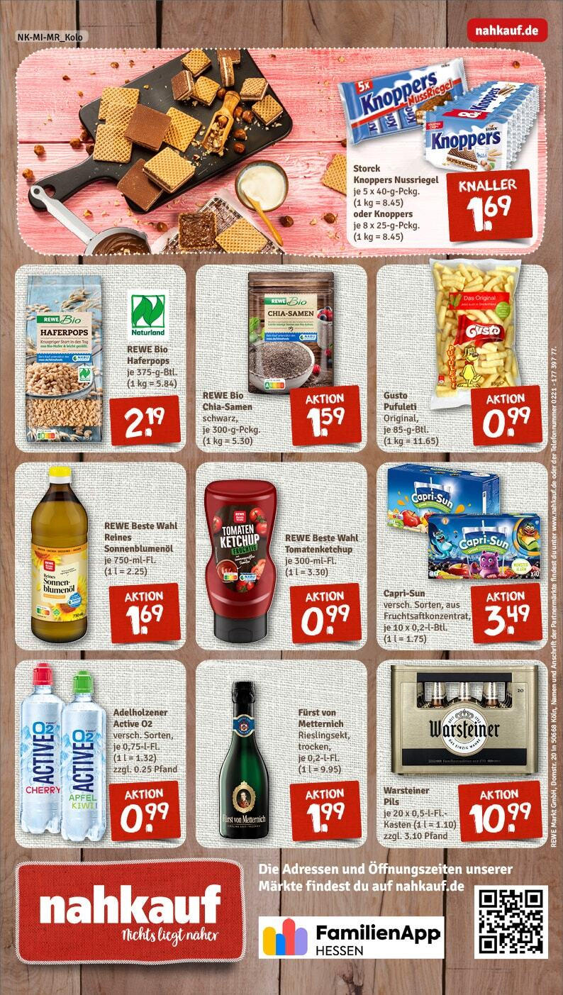 Rewe - Rewe: Wochenangebote (ab 16.02.2025) zum Blättern » Angebote | Seite: 8 | Produkte: Sonnenblumenol, Äpfel, Warsteiner, Ketchup