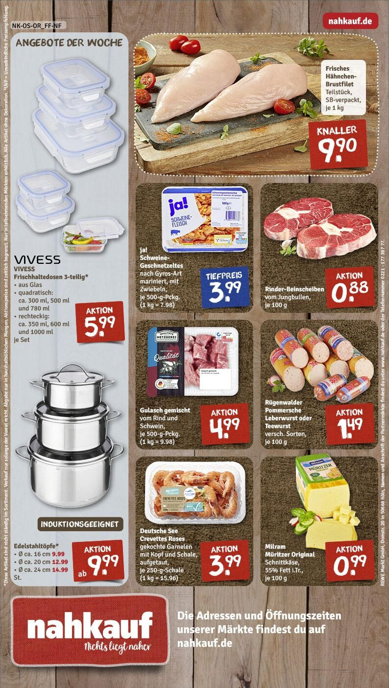 Rewe - Rewe: Wochenangebote (ab 16.02.2025) zum Blättern » Angebote | Seite: 8 | Produkte: Hahnchen, Milram, Gulasch, Fleisch