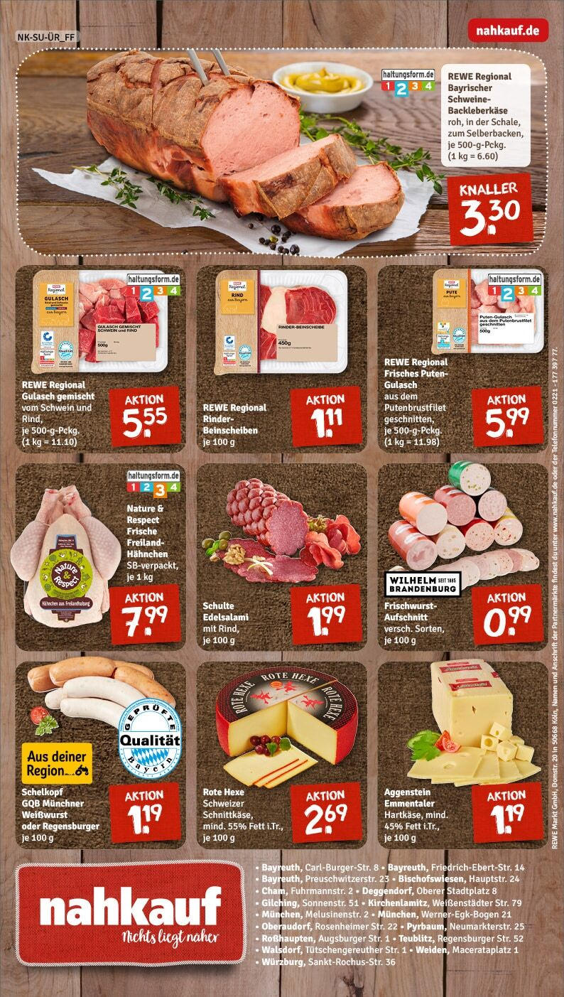 Rewe - Rewe: Wochenangebote (ab 16.02.2025) zum Blättern » Angebote | Seite: 8 | Produkte: Pute, Hahnchen, Weißwurst, Gulasch