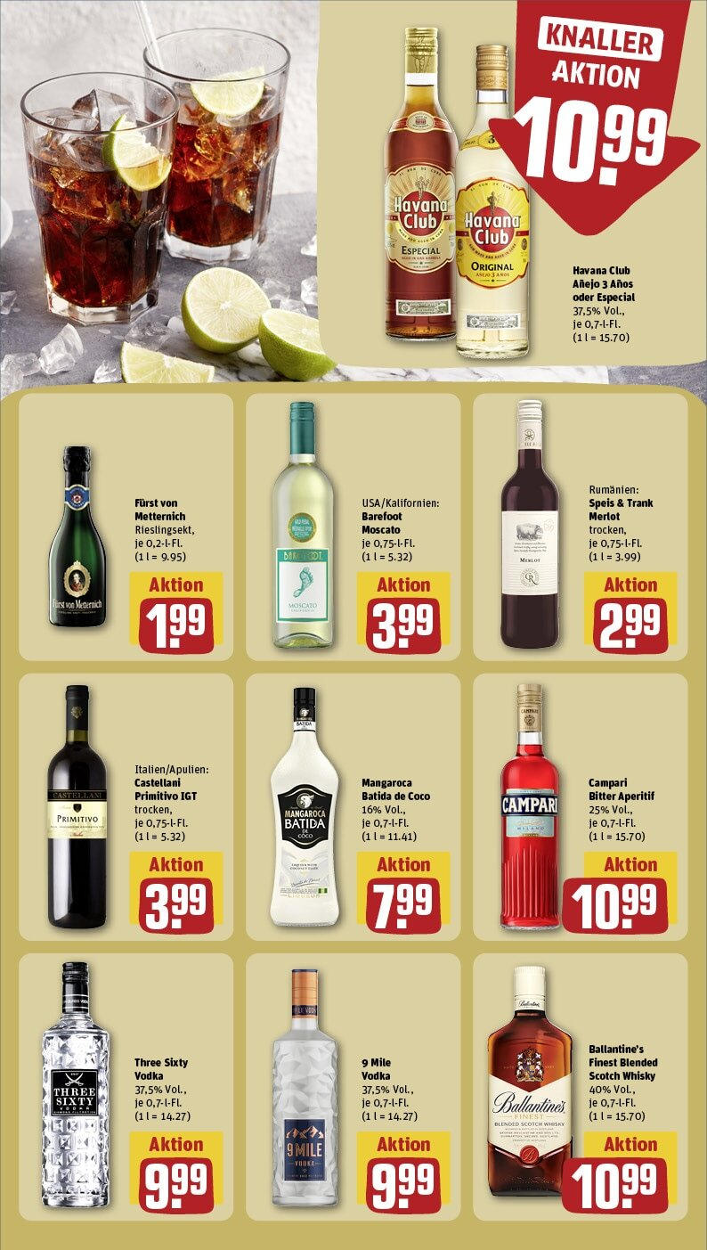 Rewe - Rewe: Wochenangebote (ab 16.02.2025) zum Blättern » Angebote | Seite: 19 | Produkte: Havana club, Whisky, Campari, Batida de coco