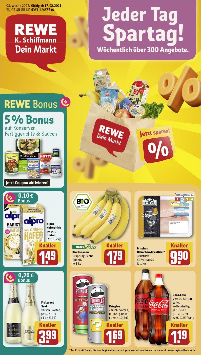 Rewe - Rewe: Wochenangebote (ab 16.02.2025) zum Blättern » Angebote | Seite: 1