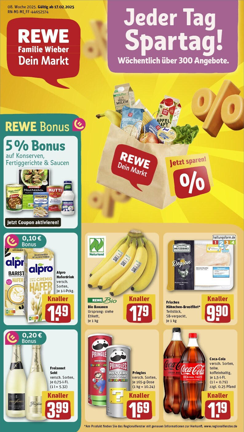 Rewe - Rewe: Wochenangebote (ab 16.02.2025) zum Blättern » Angebote | Seite: 1