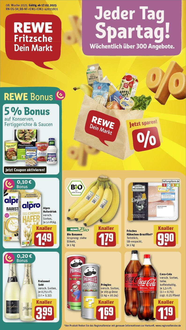 Rewe - Rewe: Wochenangebote (ab 16.02.2025) zum Blättern » Angebote | Seite: 1