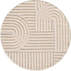Hochflorteppich Art 200 X 200 1121 Cream