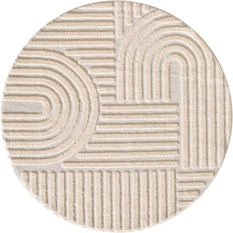 Hochflorteppich Art 200 X 200 1121 Cream