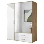 Möbelix Kleiderschrank Mit Spiegel 3trg Lembo Artisan Eiche/Weiß 155cm