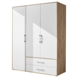 Kleiderschrank 3trg Lembo San Remo/weiß B: 155 Cm