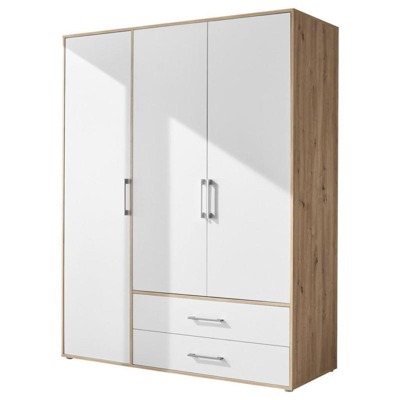 Kleiderschrank 3trg Lembo San Remo/weiß B: 155 Cm