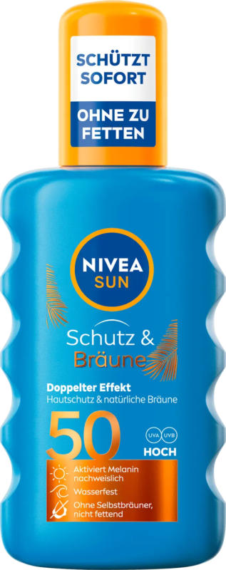 NIVEA SUN Sonnenspray Schutz & Bräune LSF 50