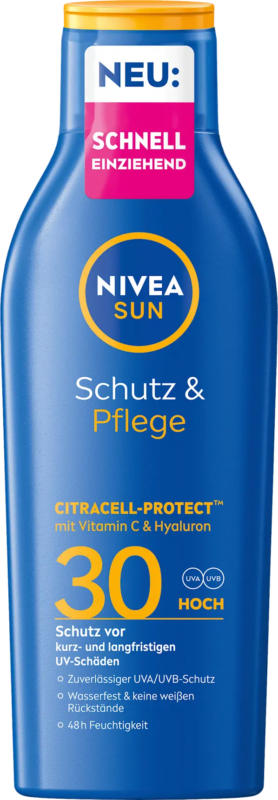 NIVEA SUN Sonnenmilch Schutz & Pflege LSF 30