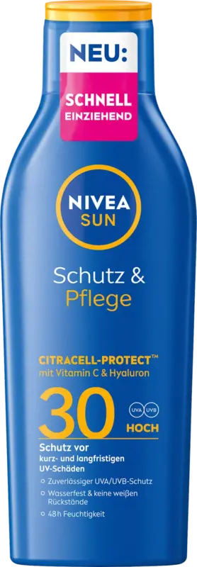 NIVEA SUN Sonnenmilch Schutz und Pflege LSF30