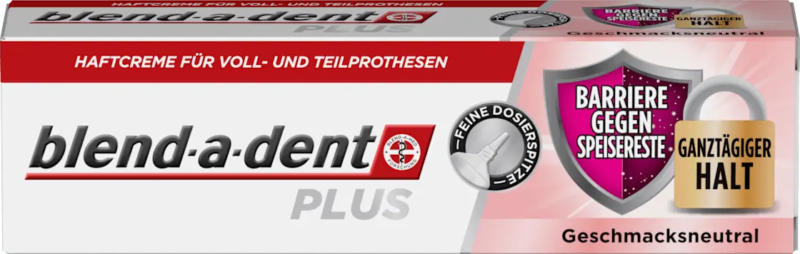 blend-a-dent Haftcreme Plus Barriere gegen Speisereste geschmacksneutral