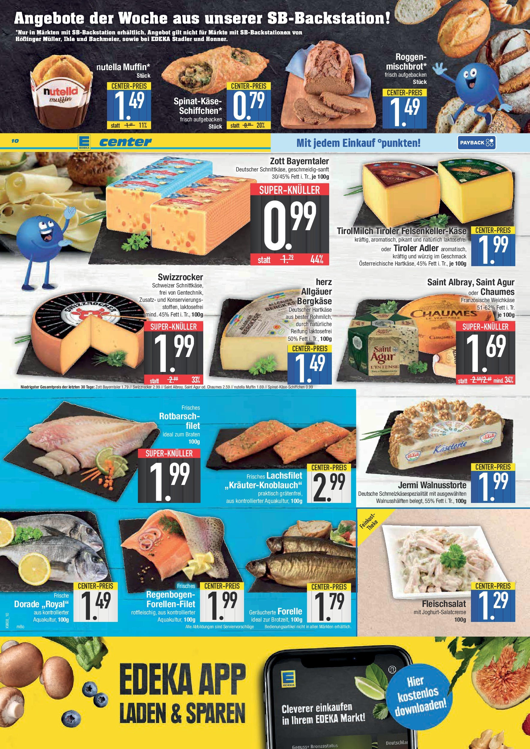 Edeka - E center: Wochenangebote (ab 16.02.2025) » Angebote Online | Seite: 10 | Produkte: Dorade, Theke, Nutella