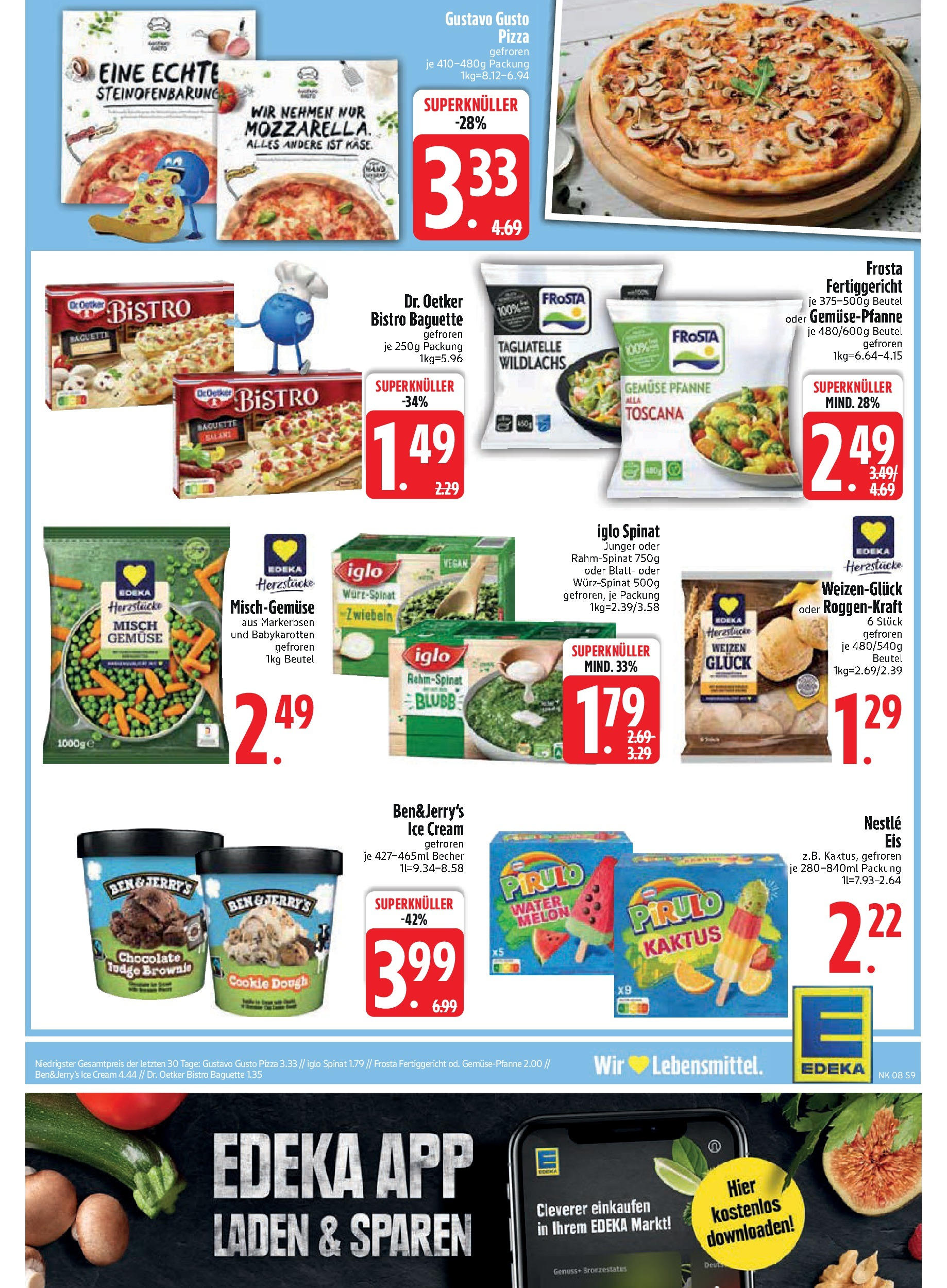 Edeka - EDEKA: Wochenangebote (ab 16.02.2025) » Angebote Online | Seite: 9 | Produkte: Gustavo gusto, Frosta, Zwiebeln, Pizza