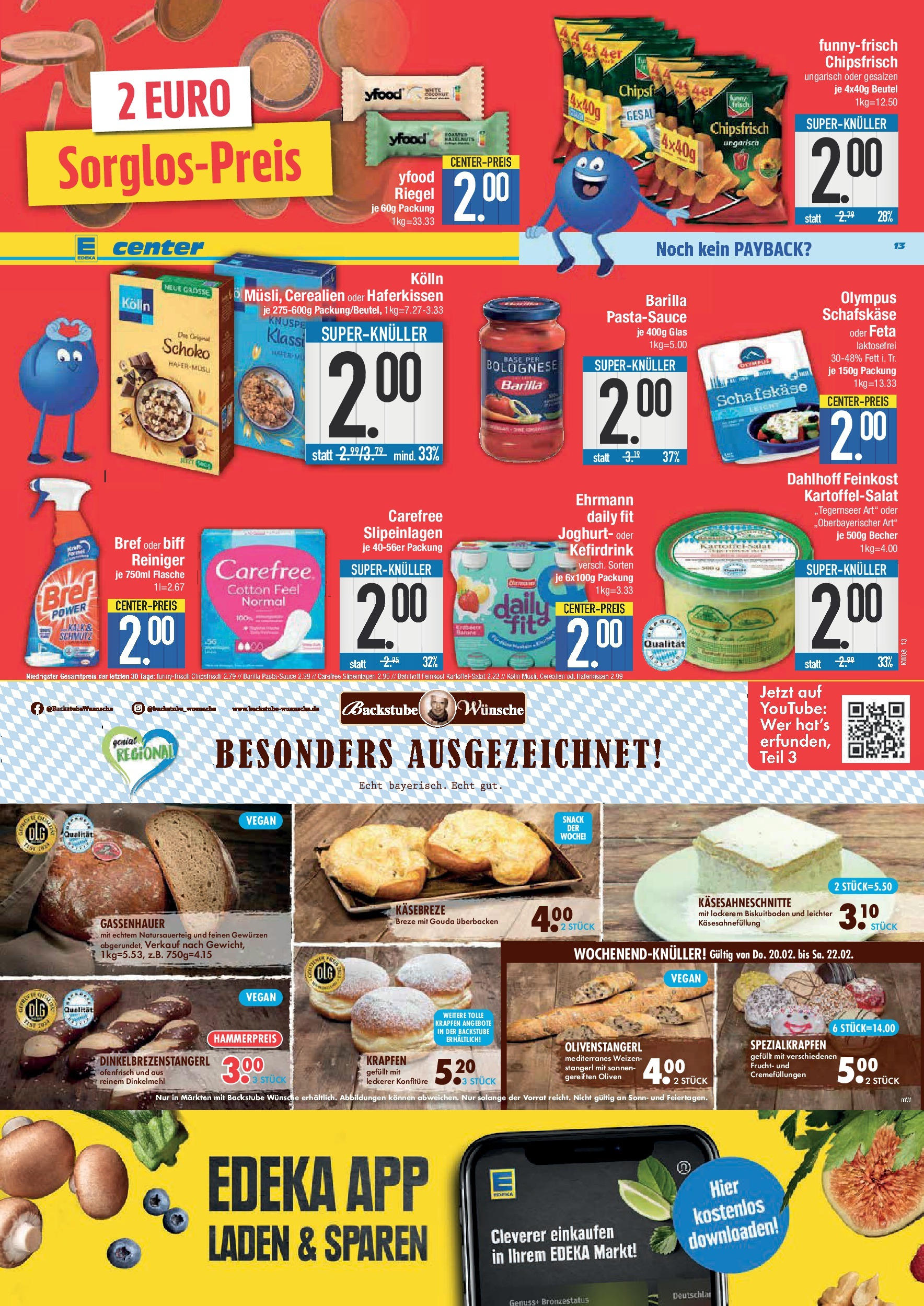 Edeka - E center: Wochenangebote (ab 16.02.2025) » Angebote Online | Seite: 13 | Produkte: Kolln, Gouda, YFood, Schafskase