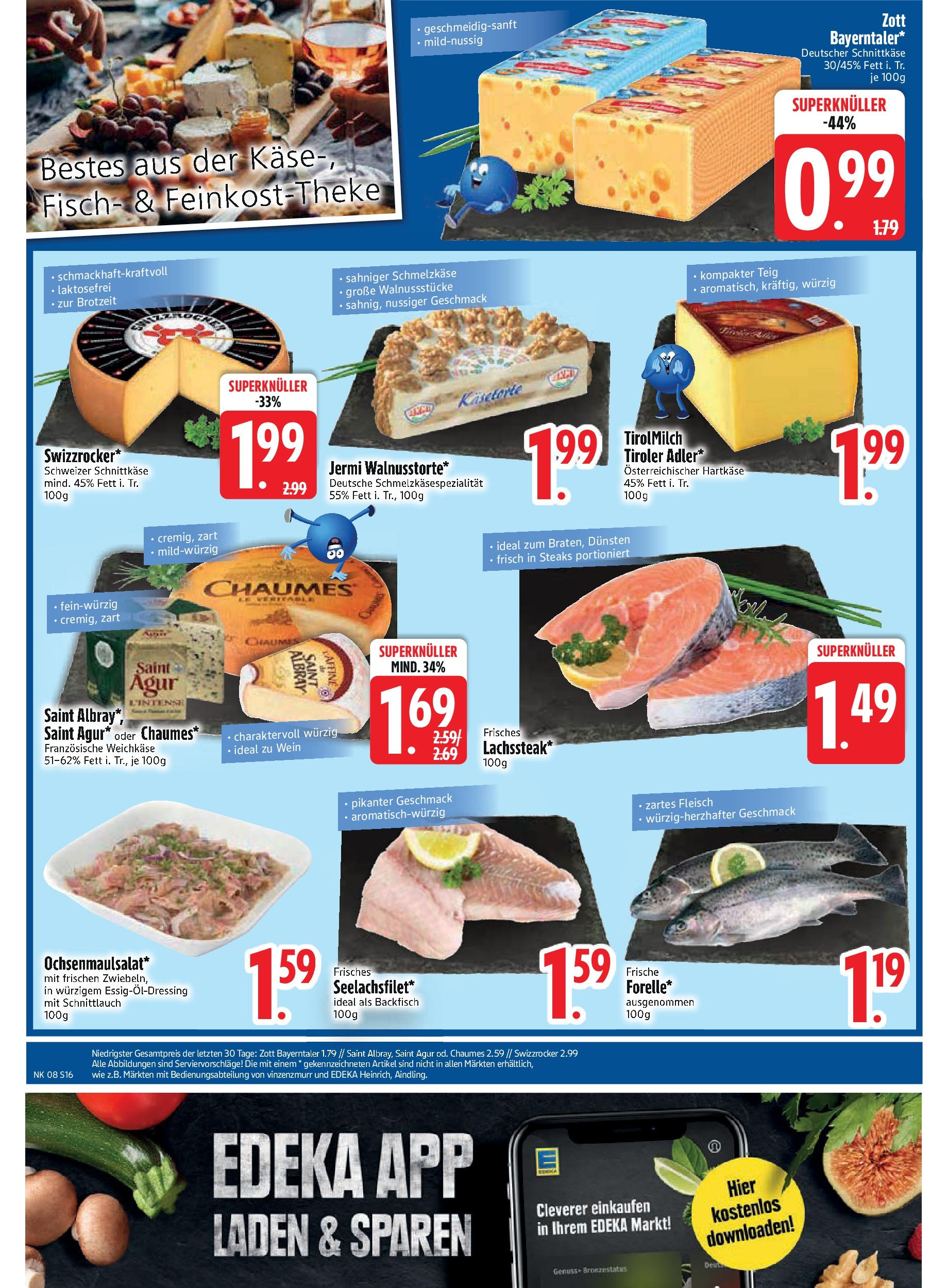 Edeka - EDEKA: Wochenangebote (ab 16.02.2025) » Angebote Online | Seite: 16 | Produkte: Käse, Fisch, Wein, Fleisch