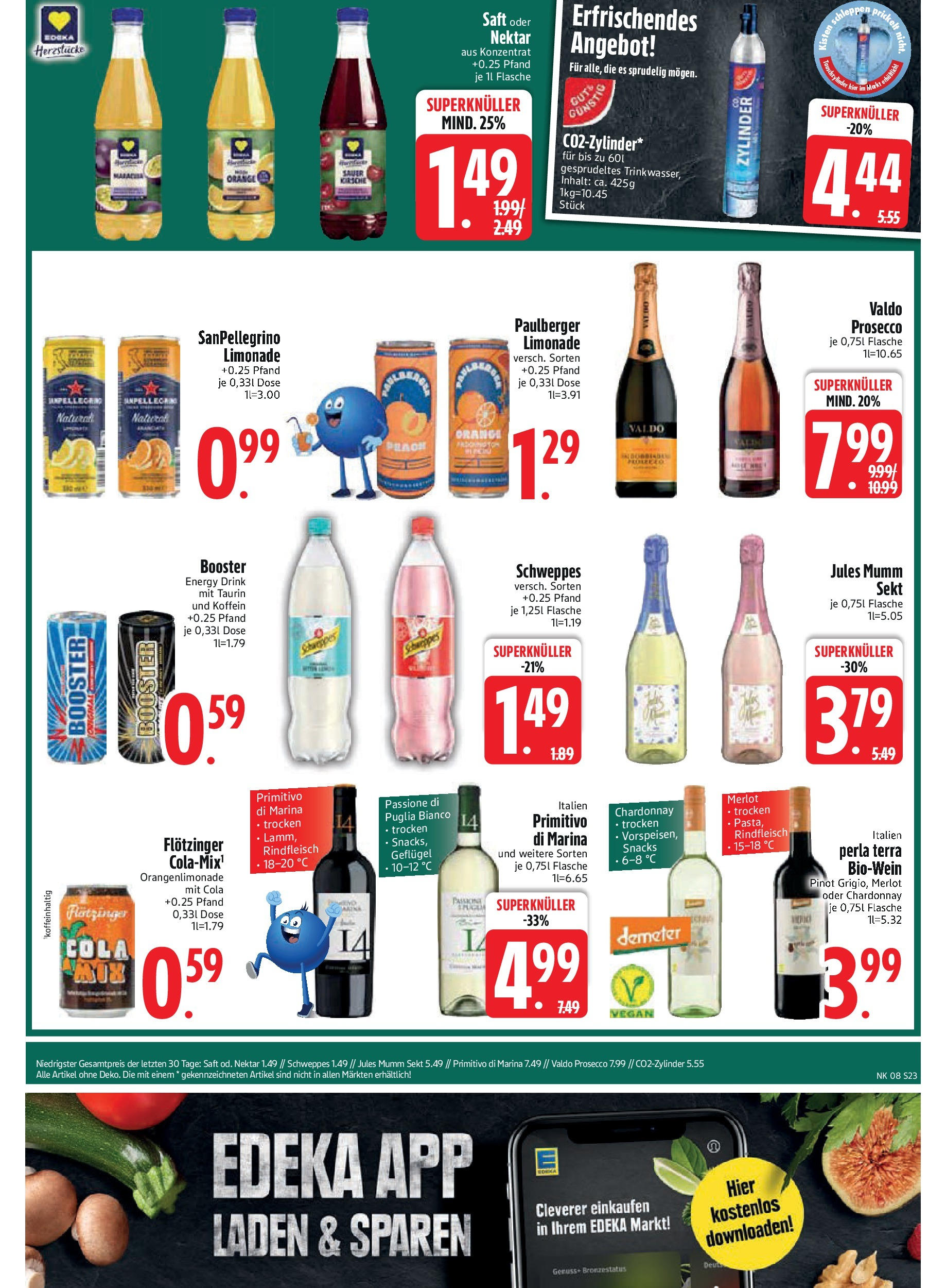 Edeka - EDEKA: Wochenangebote (ab 16.02.2025) » Angebote Online | Seite: 23 | Produkte: Limonade, Jules mumm, Prosecco, Rindfleisch