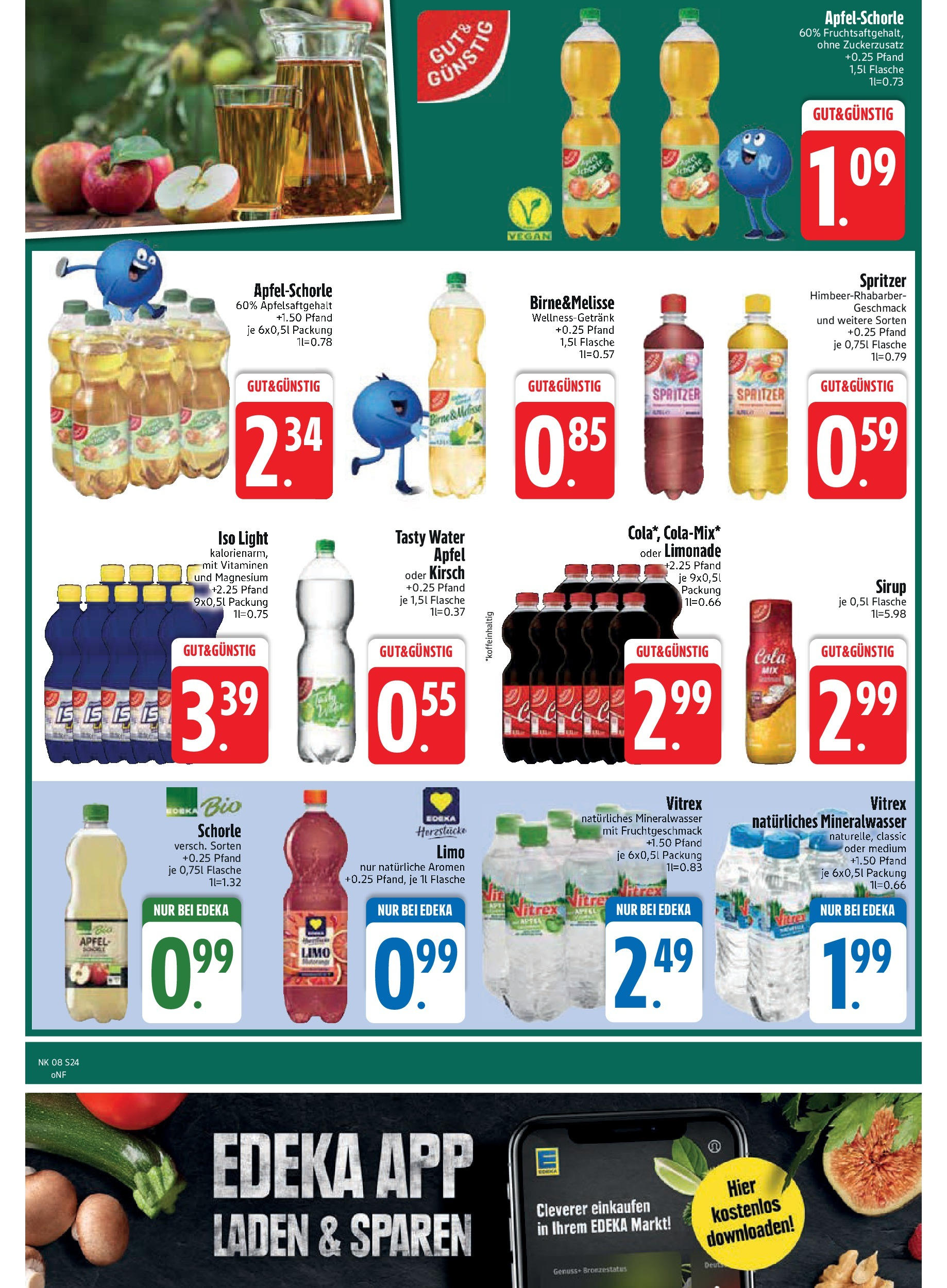 Edeka - EDEKA: Wochenangebote (ab 16.02.2025) » Angebote Online | Seite: 24 | Produkte: Cola, Limonade, Sirup, Mineralwasser