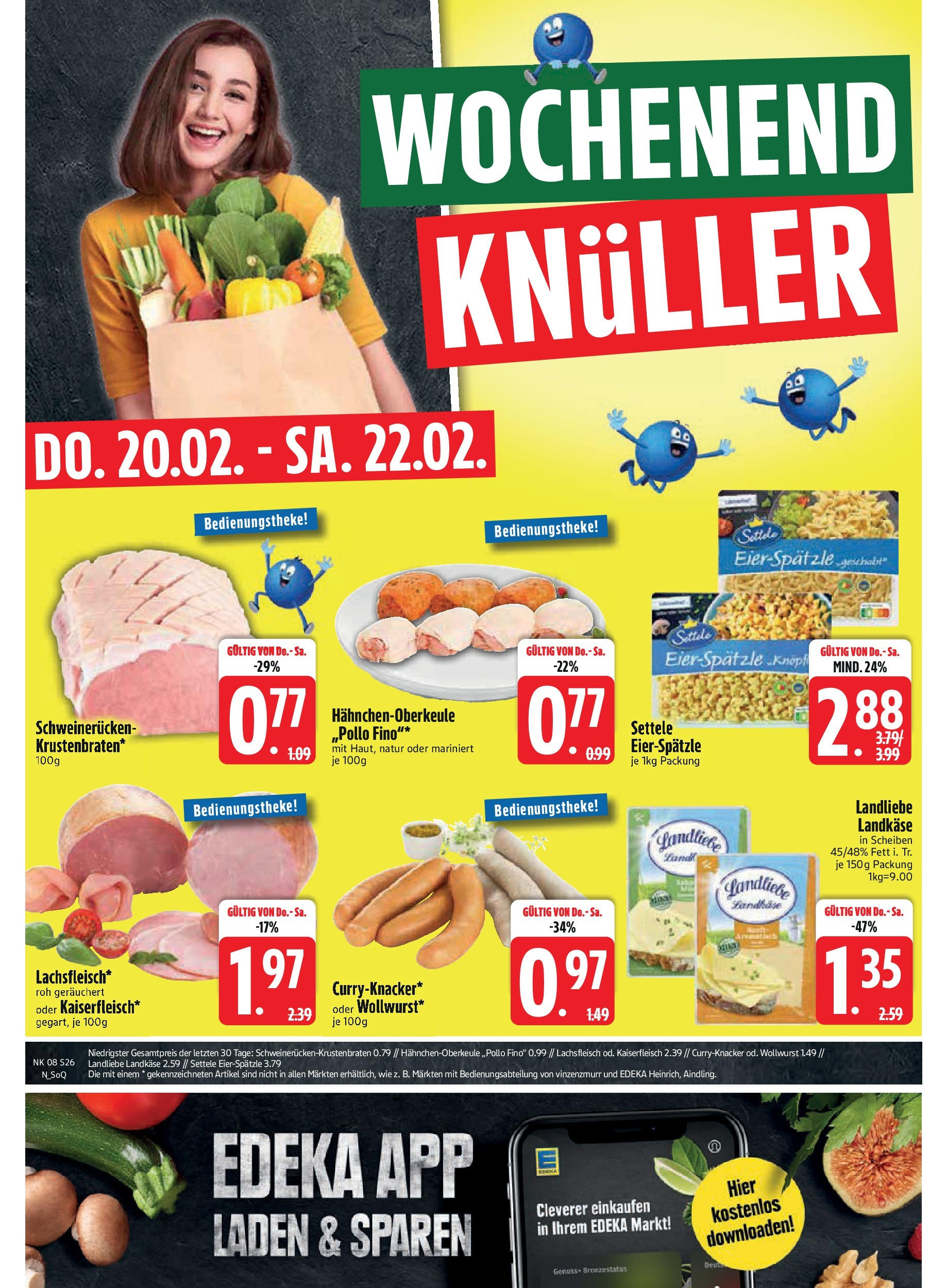 Edeka - EDEKA: Wochenangebote (ab 16.02.2025) » Angebote Online | Seite: 26 | Produkte: Schweinerucken