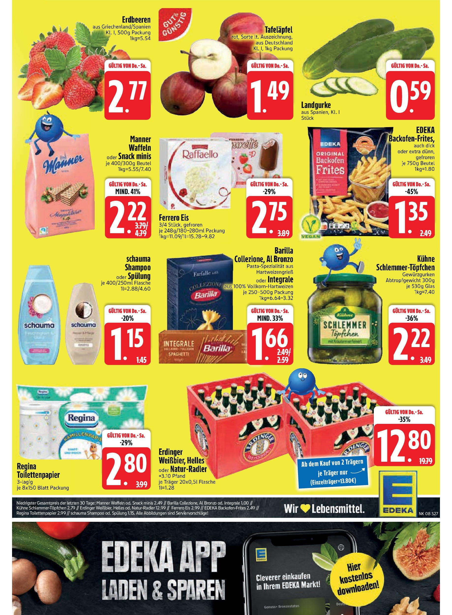 Edeka - EDEKA: Wochenangebote (ab 16.02.2025) » Angebote Online | Seite: 27 | Produkte: Barilla, Shampoo, Waffeln, Toilettenpapier