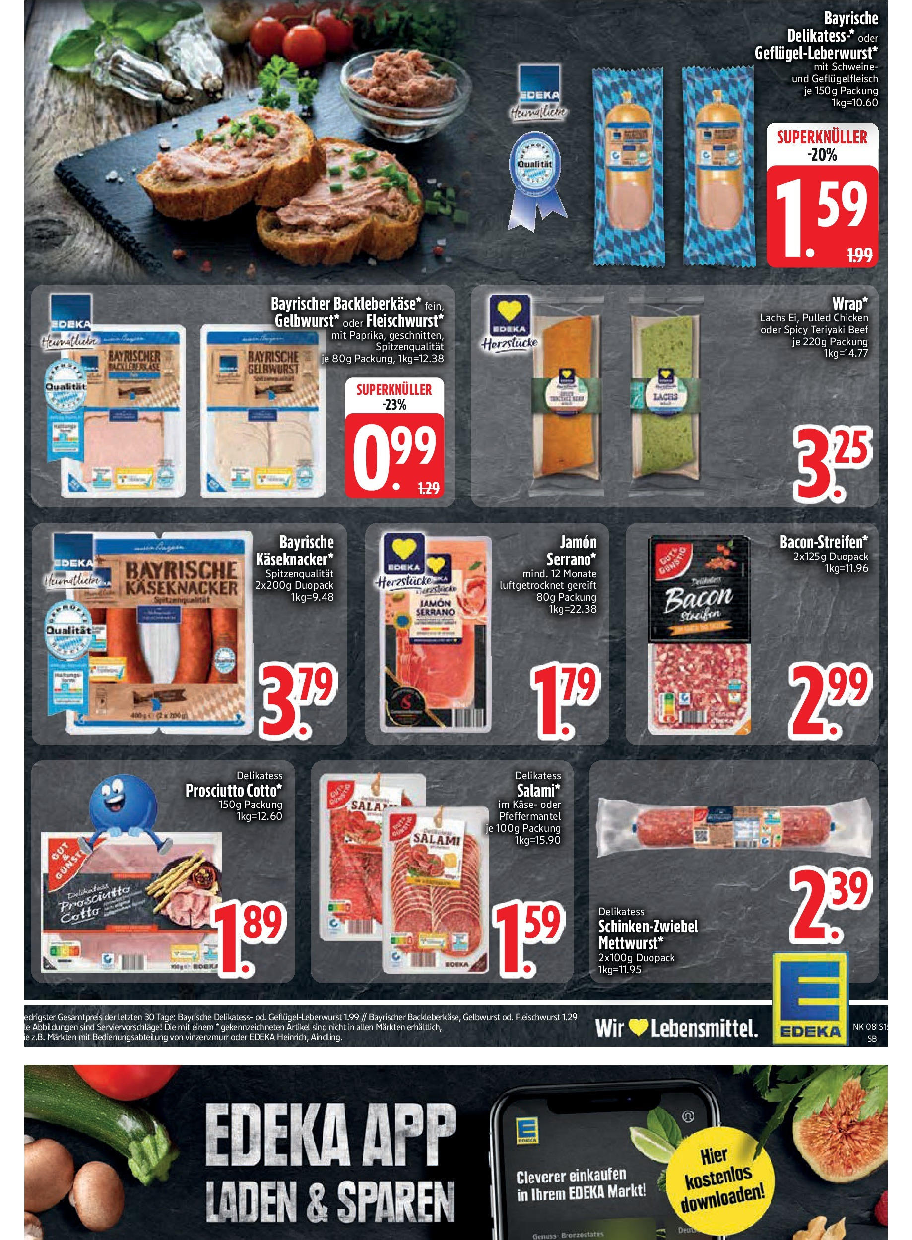 Edeka - EDEKA: Wochenangebote (ab 16.02.2025) » Angebote Online | Seite: 15 | Produkte: Käse, Lachs, Salami