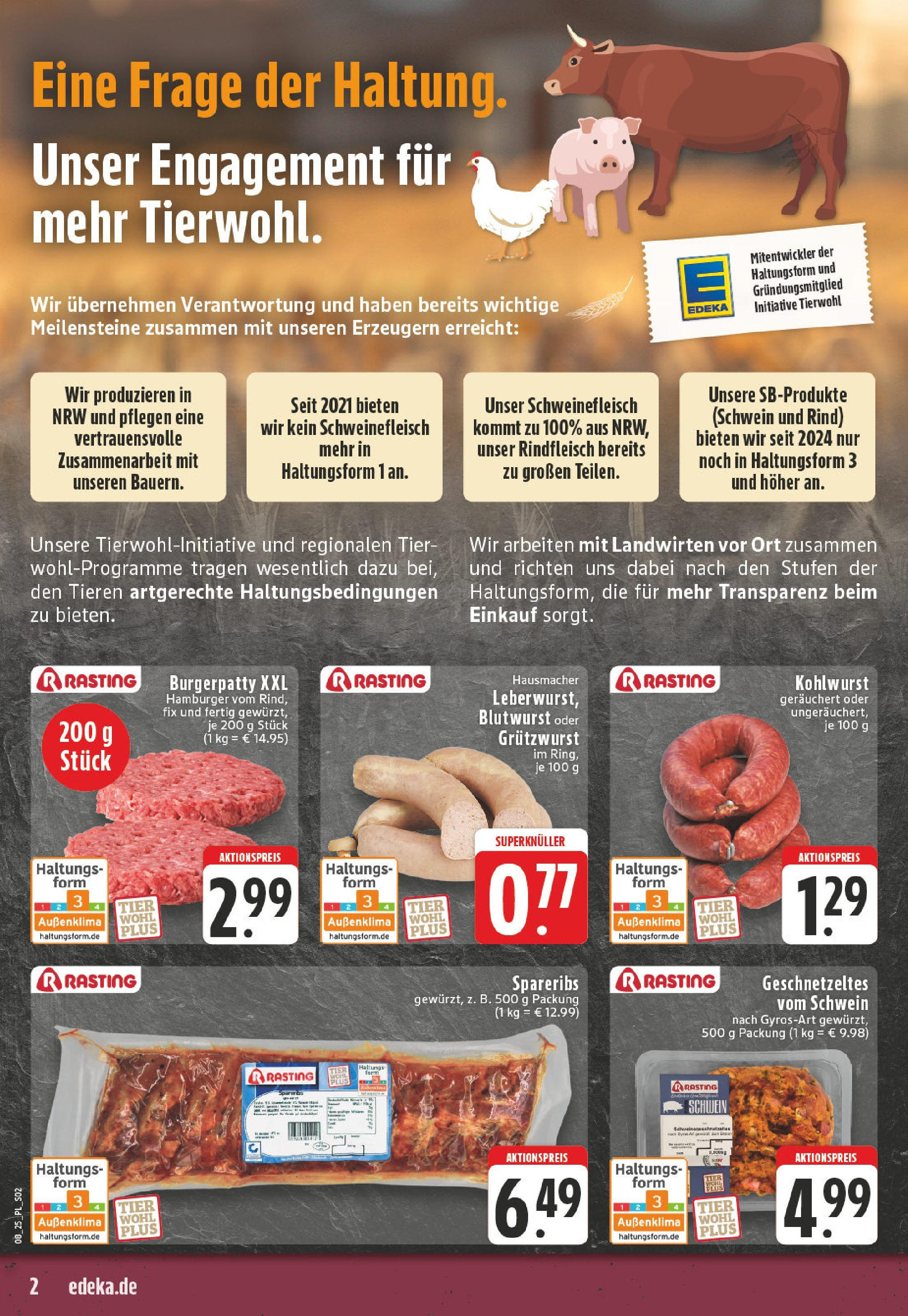 Edeka - EDEKA: Wochenangebote (ab 16.02.2025) » Angebote Online | Seite: 2 | Produkte: Schweinefleisch, Rindfleisch