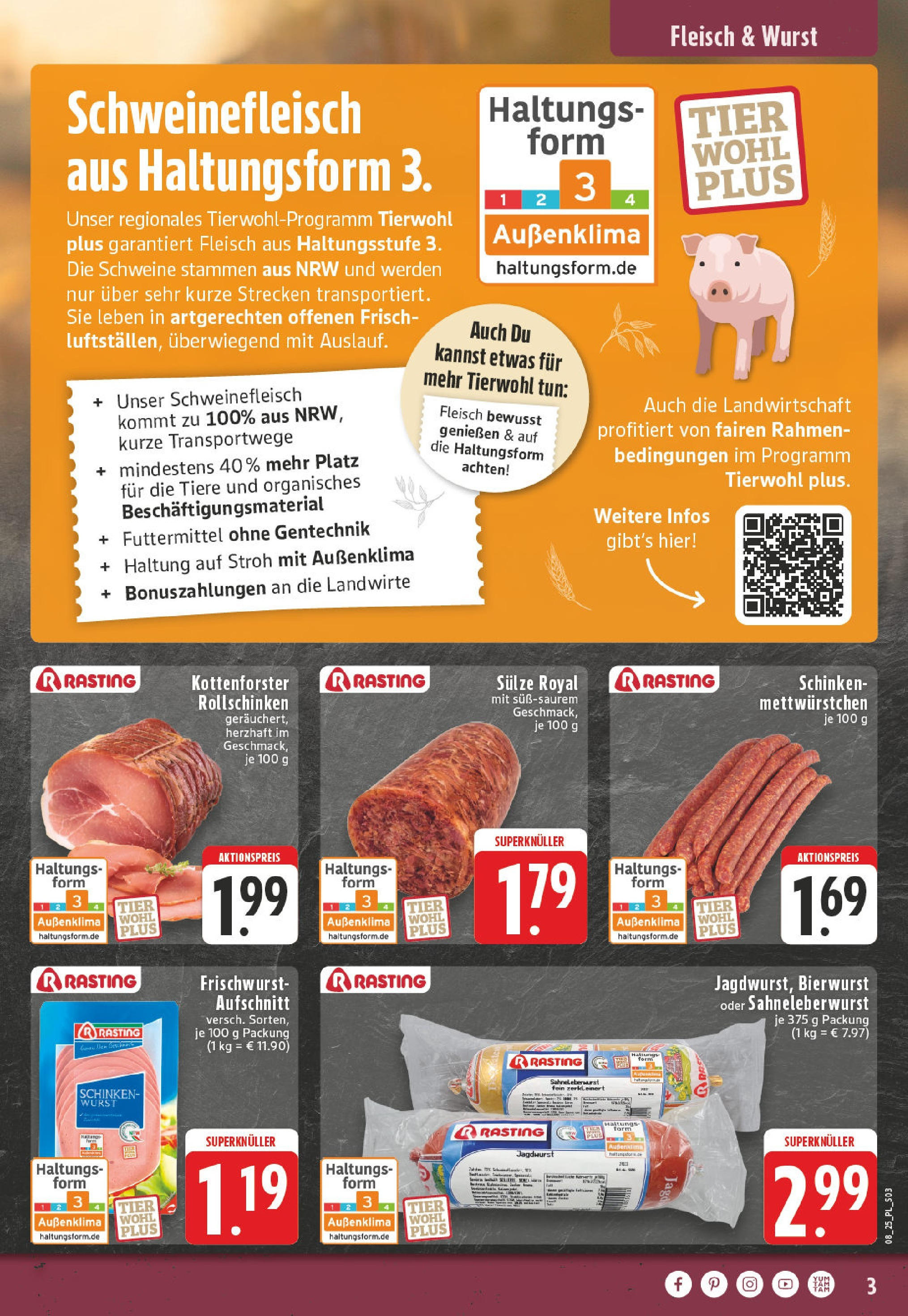 Edeka - EDEKA: Wochenangebote (ab 16.02.2025) » Angebote Online | Seite: 3 | Produkte: Wurst, Schinken, Schweinefleisch, Fleisch