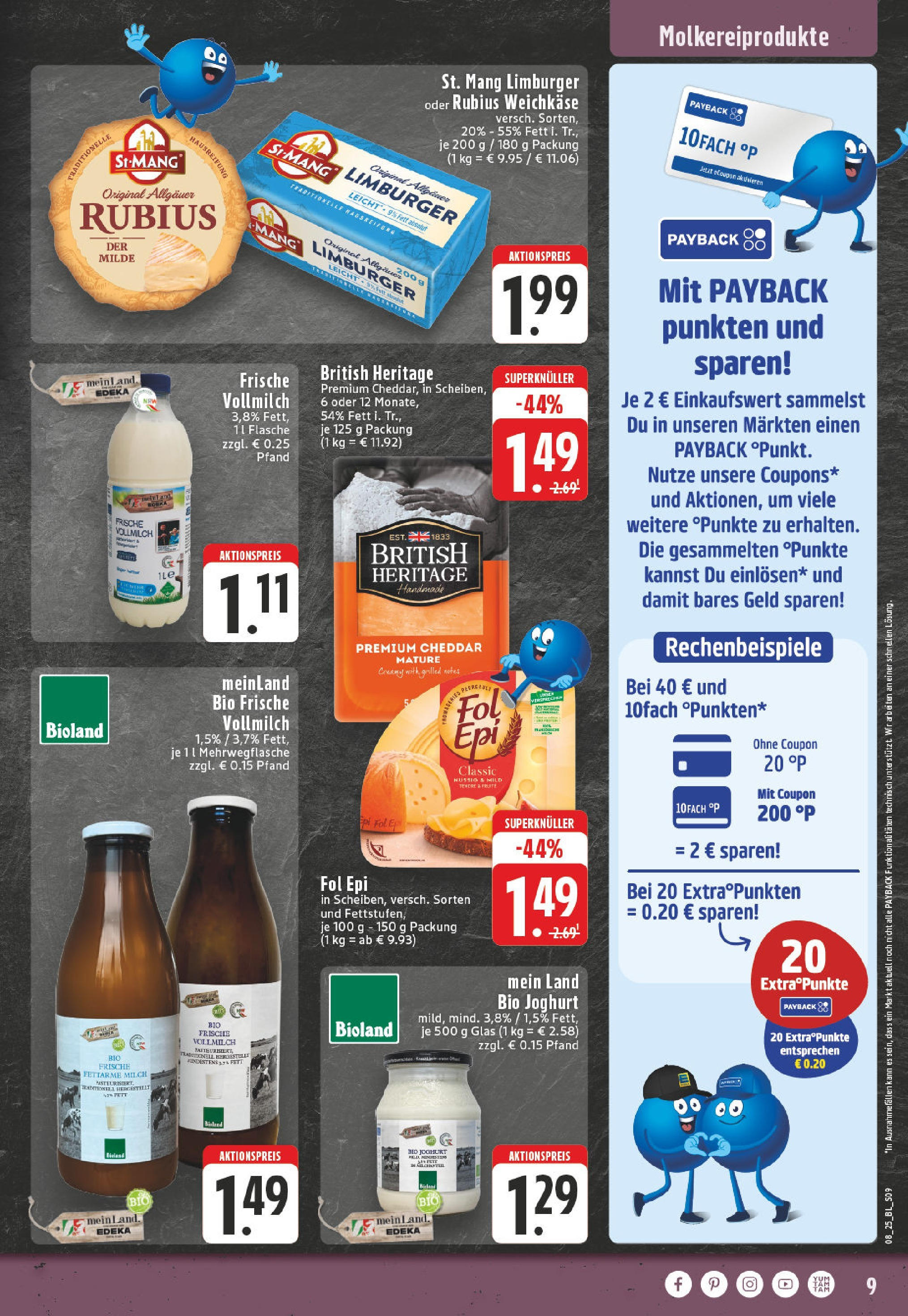 Edeka - EDEKA: Wochenangebote (ab 16.02.2025) » Angebote Online | Seite: 9 | Produkte: Milch, Joghurt