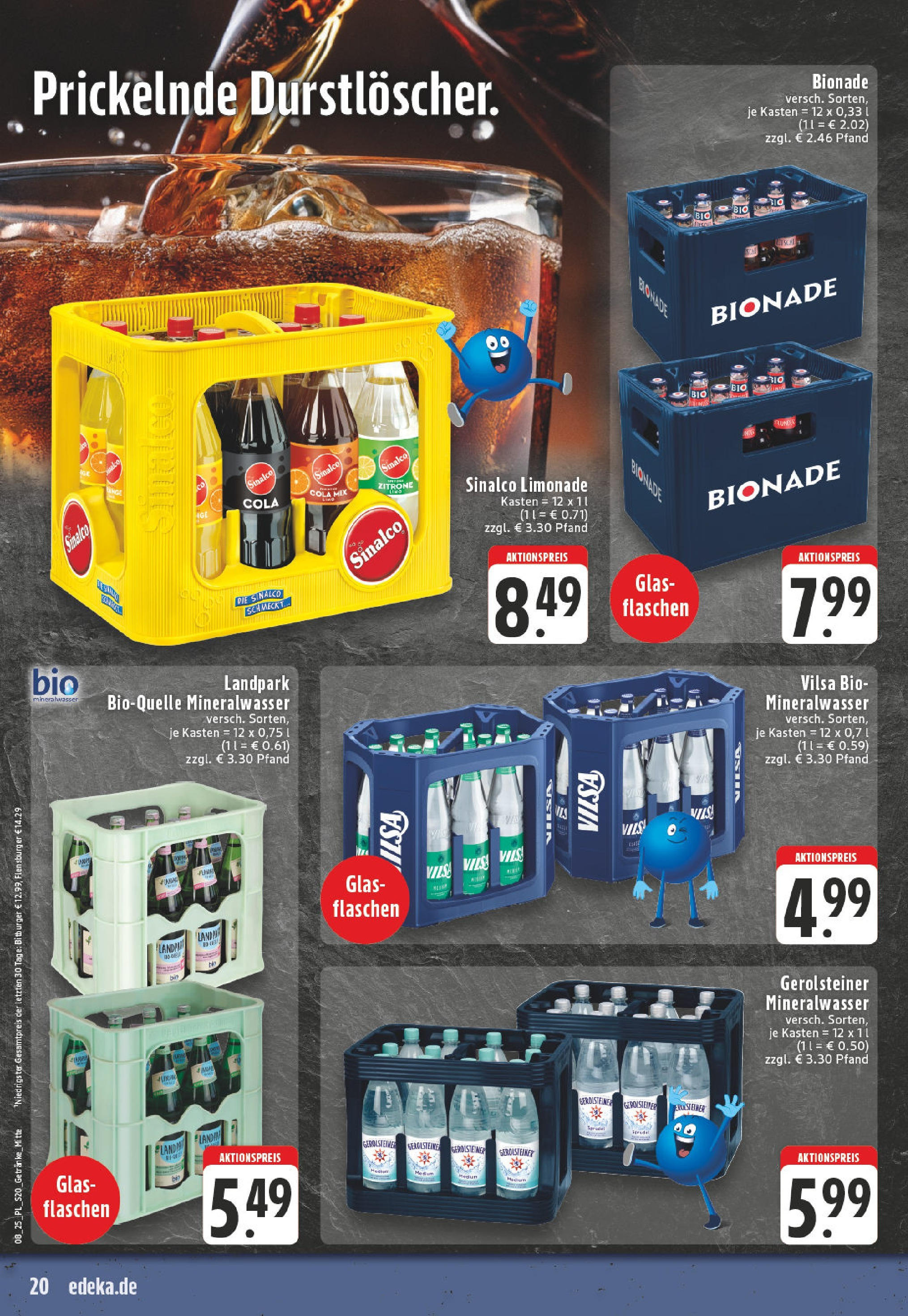 Edeka - E center: Wochenangebote (ab 16.02.2025) » Angebote Online | Seite: 20 | Produkte: Bitburger, Cola, Bionade, Zitrone