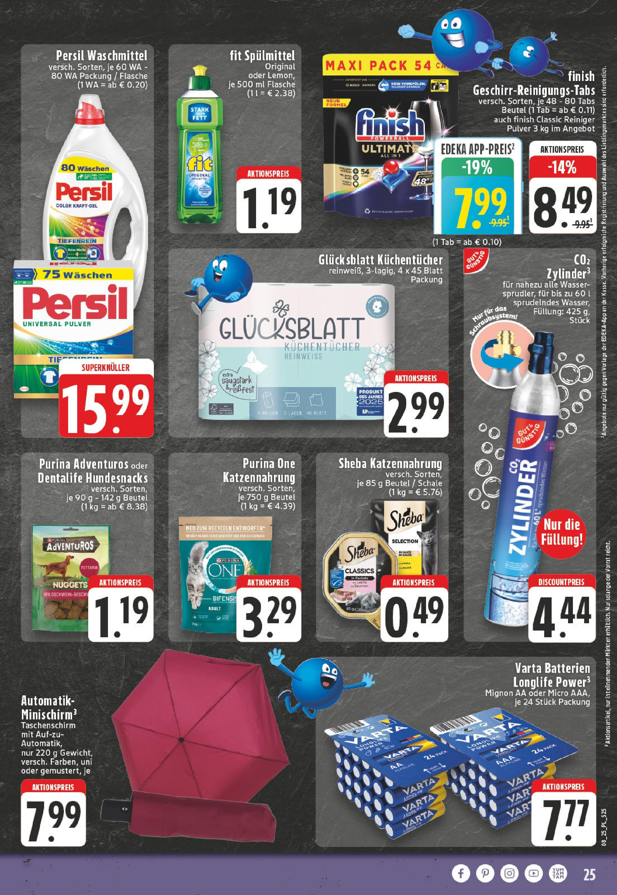 Edeka - EDEKA: Wochenangebote (ab 16.02.2025) » Angebote Online | Seite: 25 | Produkte: Bosch, Sheba, Batterien, Wasser