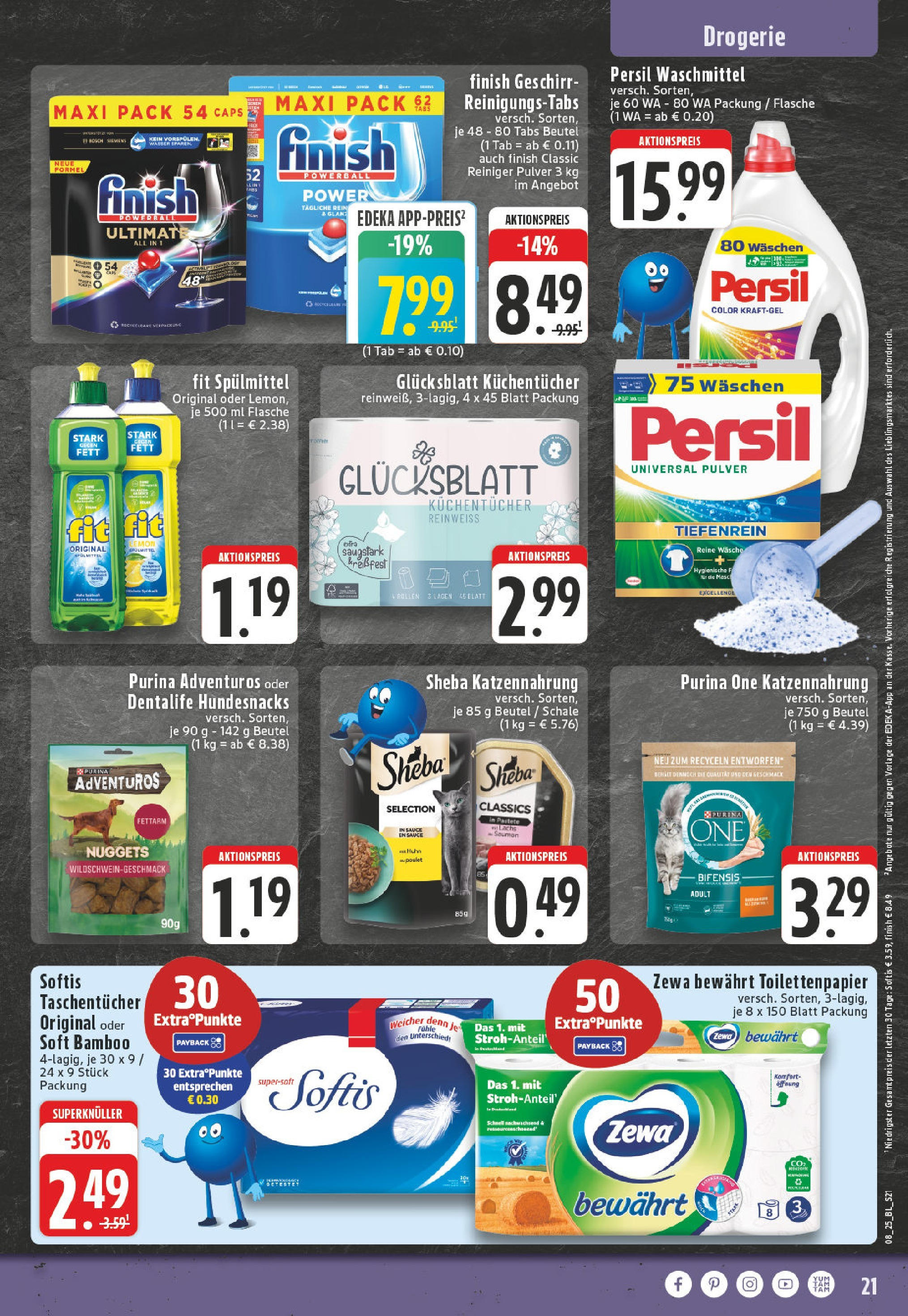 Edeka - EDEKA: Wochenangebote (ab 16.02.2025) » Angebote Online | Seite: 21 | Produkte: Sheba, Lachs, Persil, Toilettenpapier