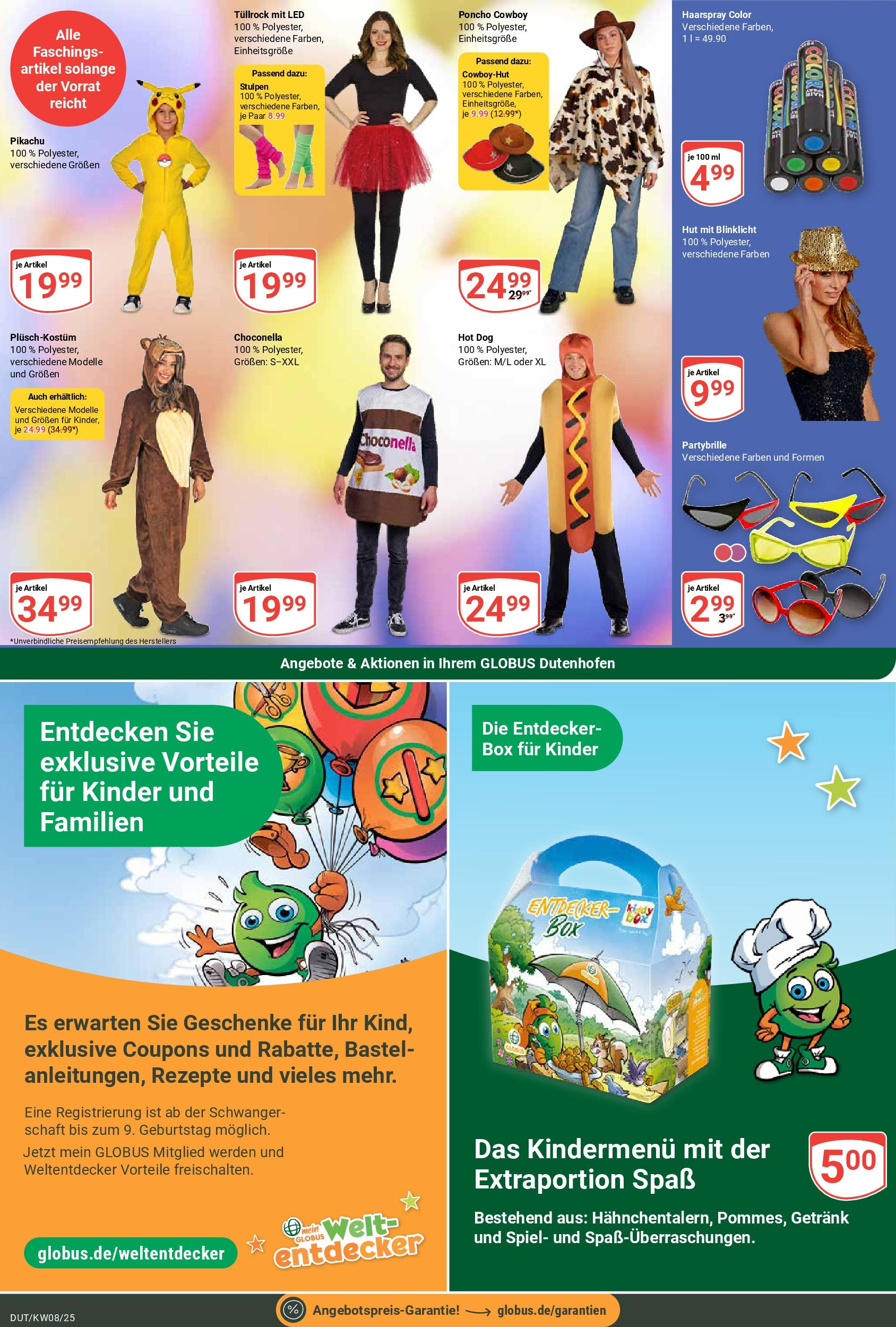 Globus - Globus: Wochenangebote (ab 16.02.2025) » Angebote online | Seite: 19 | Produkte: Spiel, Poncho, Haarspray, Hut