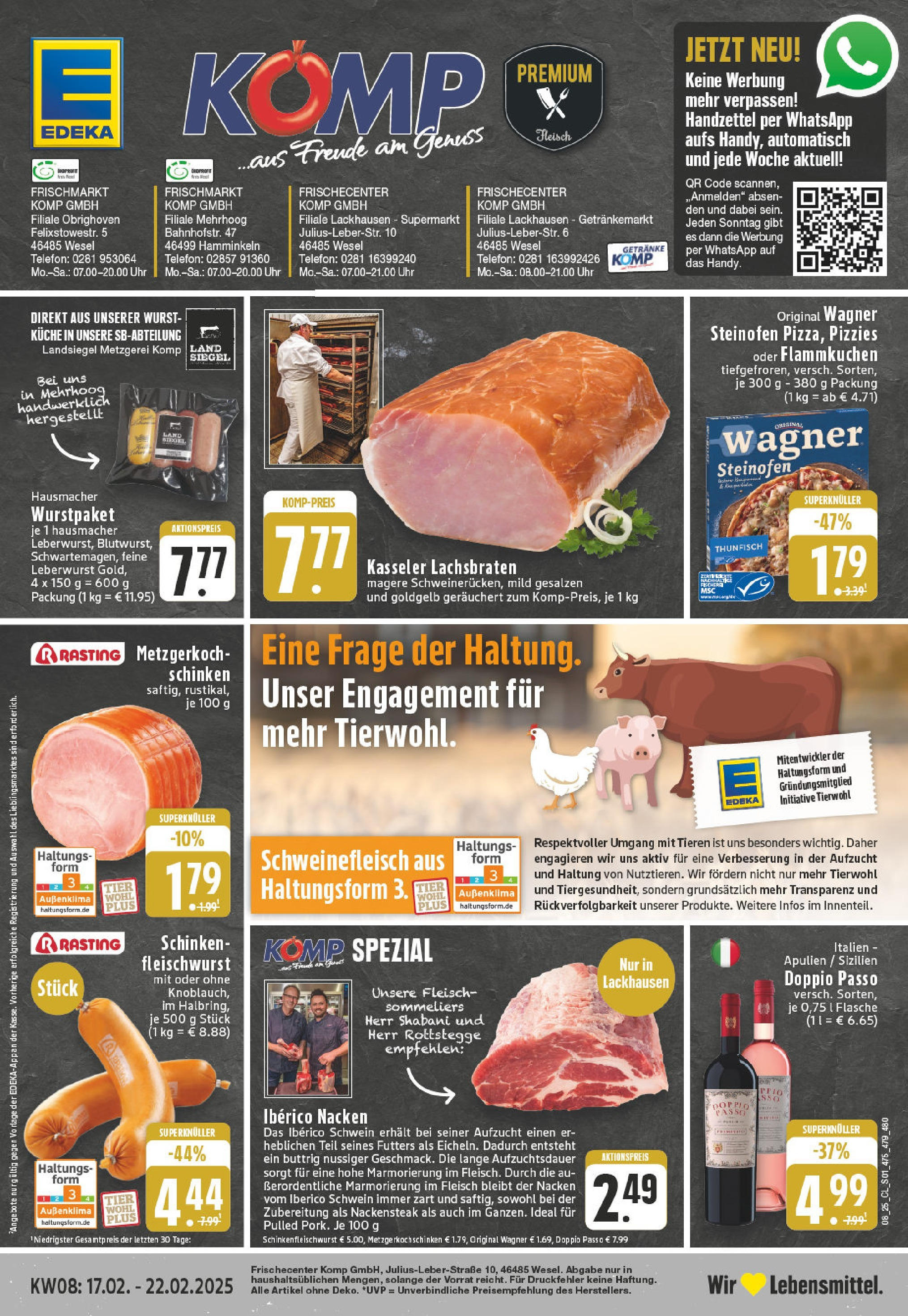 Edeka - EDEKA: Wochenangebote (ab 16.02.2025) » Angebote Online | Seite: 1 | Produkte: Thunfisch, Küche, Wurst, Telefon