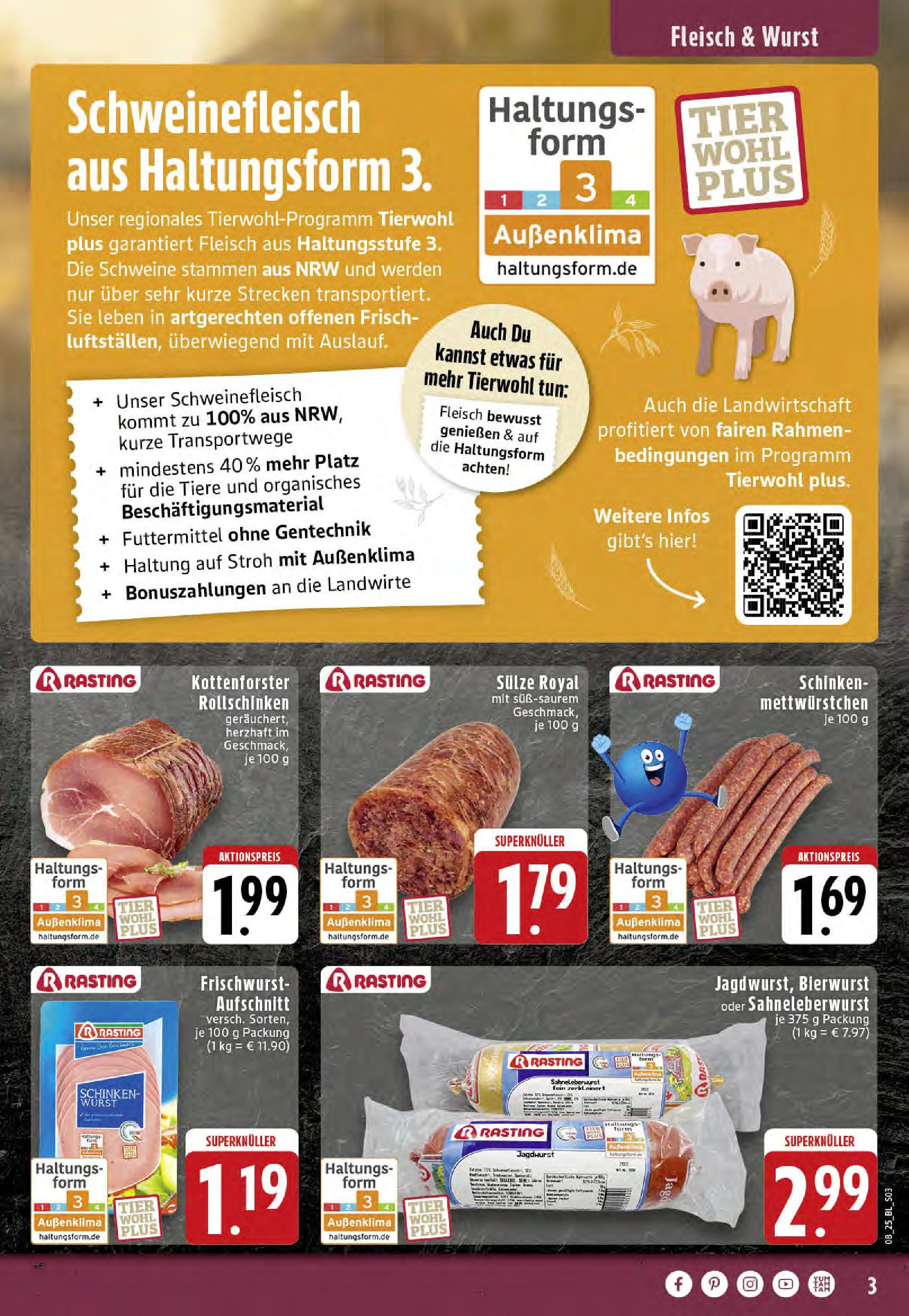 Edeka - EDEKA: Wochenangebote (ab 16.02.2025) » Angebote Online | Seite: 3 | Produkte: Wurst, Schinken, Schweinefleisch, Fleisch