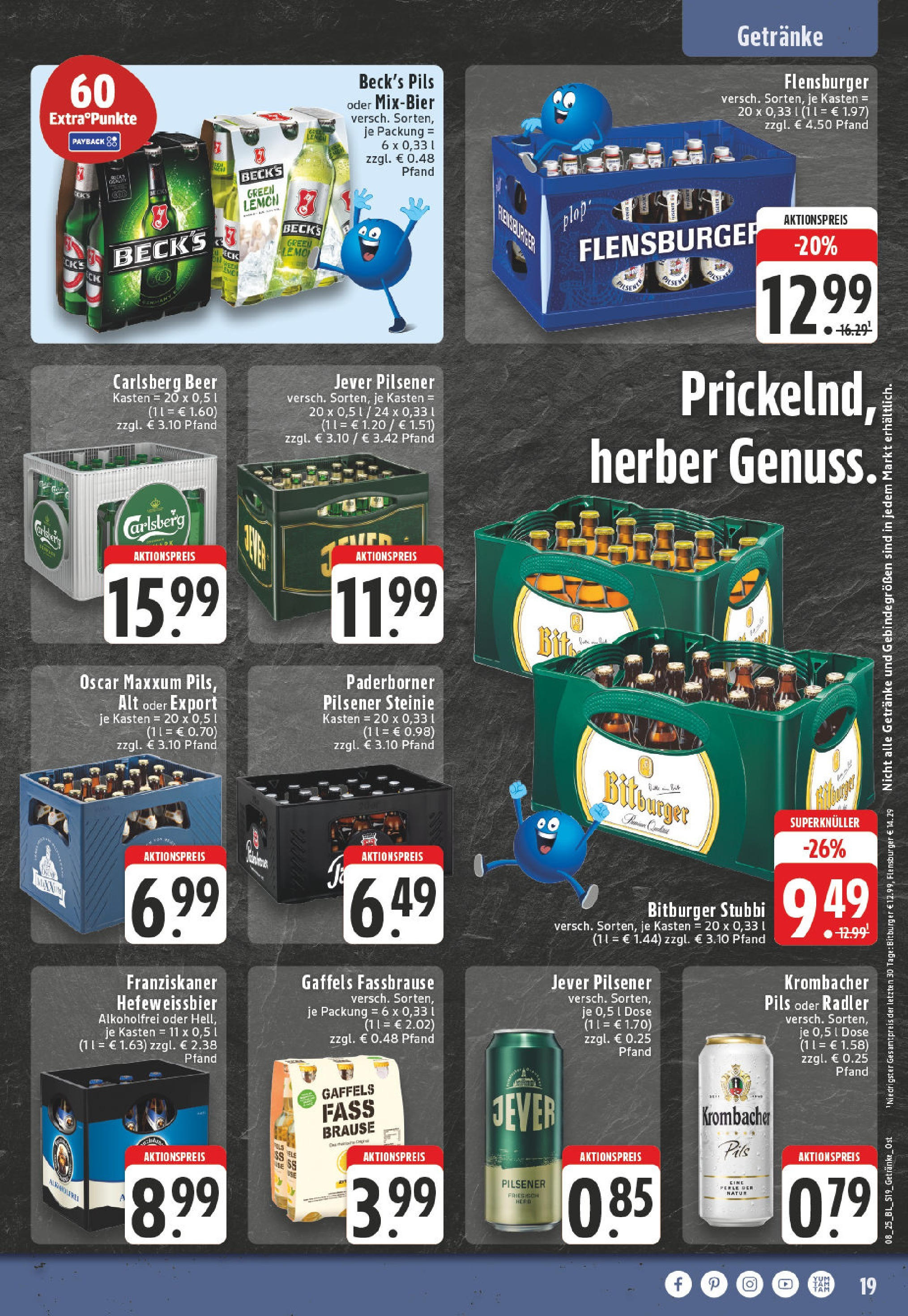 Edeka - EDEKA: Wochenangebote (ab 16.02.2025) » Angebote Online | Seite: 19 | Produkte: Franziskaner, Carlsberg, Pils, Jever