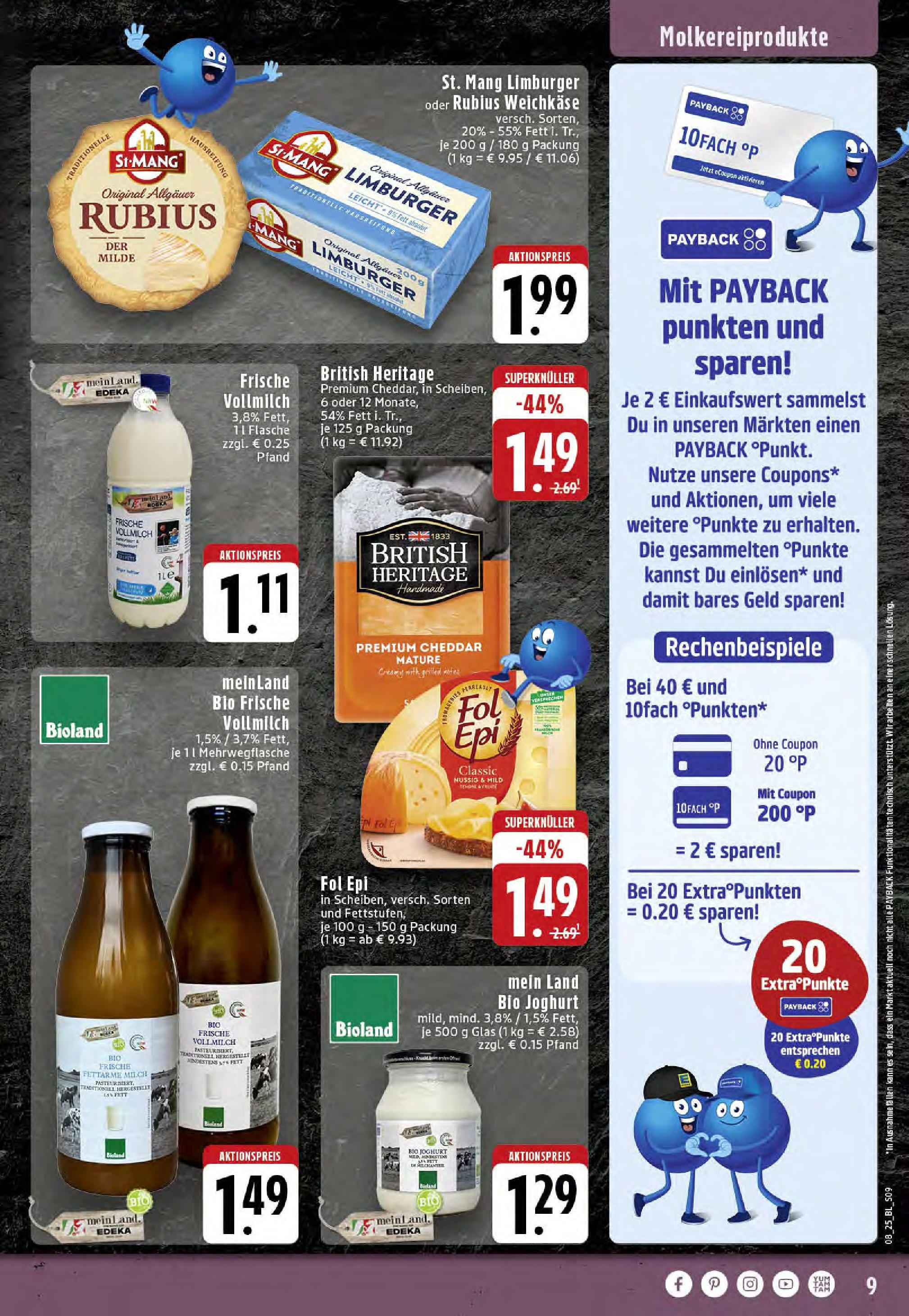 Edeka - EDEKA: Wochenangebote (ab 16.02.2025) » Angebote Online | Seite: 9 | Produkte: Milch, Joghurt