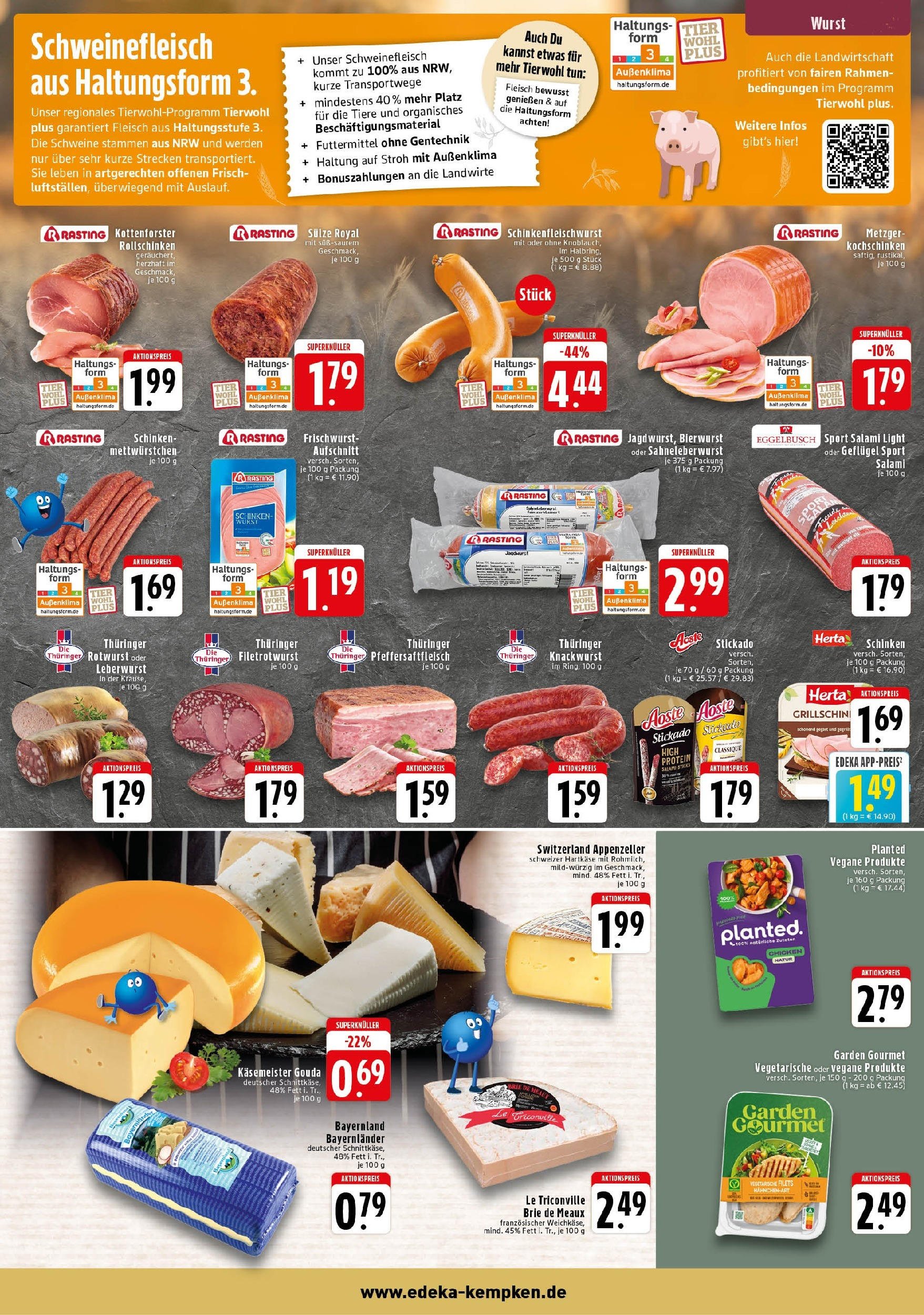 Edeka - EDEKA: Wochenangebote (ab 16.02.2025) » Angebote Online | Seite: 3 | Produkte: Gouda, Schinken, Schweinefleisch, Fleisch