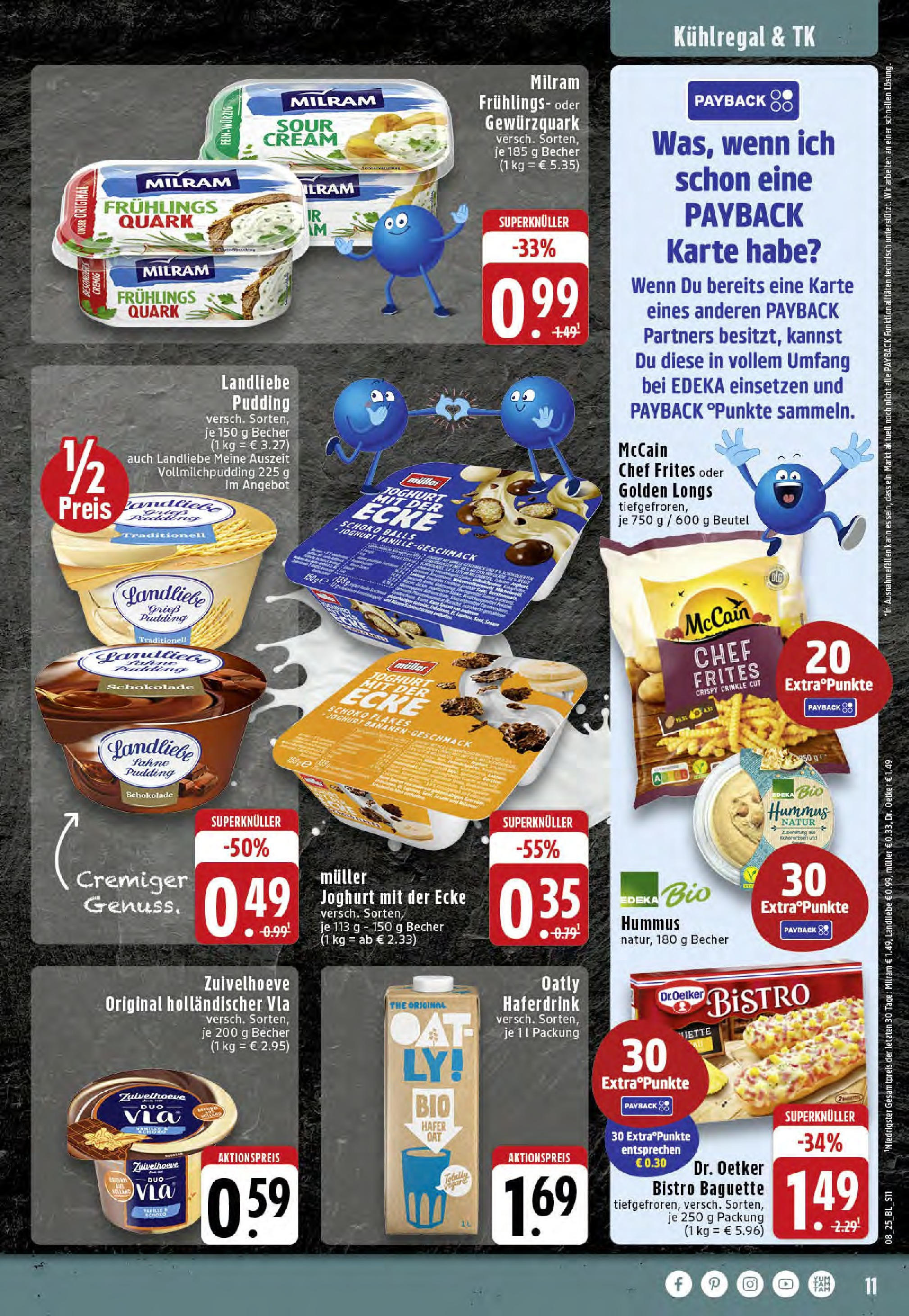 Edeka - EDEKA: Wochenangebote (ab 16.02.2025) » Angebote Online | Seite: 11 | Produkte: Quark, Schokolade, Baguette, Oatly